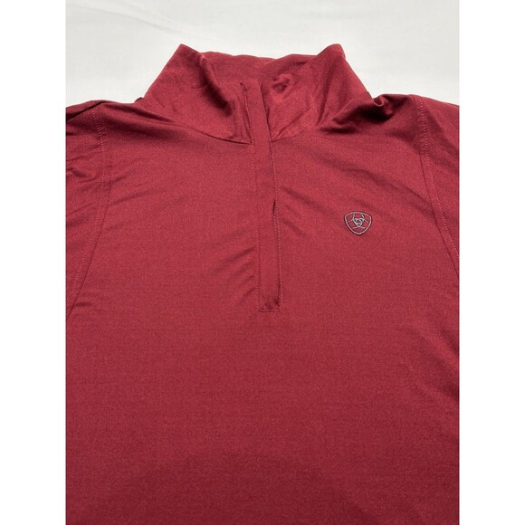Ariat Tek Cold Series 1/4 Zip Long Sleeve Shirt Outdoors Equestrian Size Small - Picture 2 of 11
